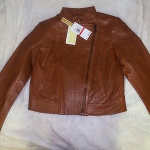 Michael kors leather jacket